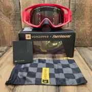 VonZipper PORKCHOP MOTO GOGGLE RALLY RED / GREY MX FASTHOUSE ONE SIZE