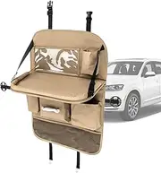 shpuuyy Car Seat Organizer Backseat | Car Interior Snack Holder Foldable Table for Seat Back - Road Trip Accessories for Book, Sundries, Notebooks, Snacks