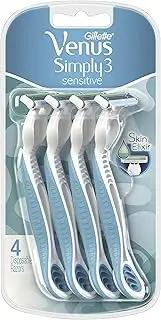 Gillette Venus Simply 3 Sensitive Women's Disposable Razors