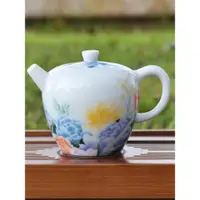 在飛比找ETMall東森購物網優惠-陶瓷茶具套裝牡丹羊脂玉茶壺德化白瓷功夫茶家用泡茶壺瓷壺瓷茶壺