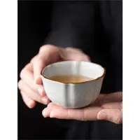 在飛比找ETMall東森購物網優惠-汝窯月白主人杯冰裂紋泡品茗茶杯單個杯茶杯開片可養陶瓷茶盞茶具