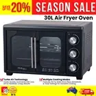Air Fryer Oven 30L Rotisserie Spit Roaster French Door Toaster Multicooker