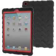 Gumdrop iPad Air 1 & 2 Ultimate Ruggedized Case - Black & Red Rubber Textured