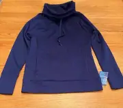 NEW Champion Women's Sweatshirt Funnel Neck Pullover Blue Size Small