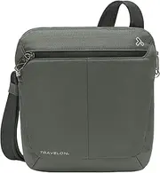 [Travelon] Anti-Theft Active Small Crossbody Messenger Bag, Charcoal