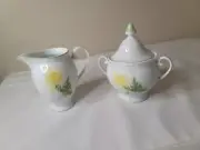 Cream and Sugar Set Denby Dreaming Portugal Discontinued 1974