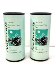 Avon Naturals Green Tea Talc "the Vert" 2.6 oz Quantity 2