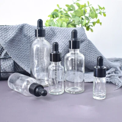 5X Glass Empty Bottles Drop Pipette With Scale Oil Container Transparent Travel