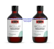 2 x Swisse Skin Care Micellar Makeup Removing Cleansing Water Cucumber 300ml