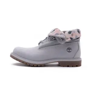 絕版品❤️TIMBERLAND 磨砂革拼接反折中筒靴 灰 A2MEJ 女鞋-6號