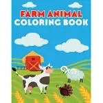 FARM ANIMAL COLORING BOOK: FARM ANIMAL COLORING BOOK FOR KIDS