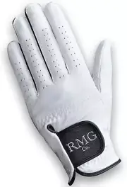 Premium Leather Classic White Golf Glove for Men Available in Left and Right Han