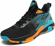 [Solastride] Men's High top Basketball Shoes Anti Slip Shock-Absorbing Breathable Sports Running Indoor Outdoor Training Shoes