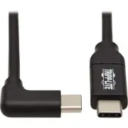 Eaton Tripp Lite Series USB-C Cable (M/M) - USB 2.0, 5A (100W) Rated, Right-Angl