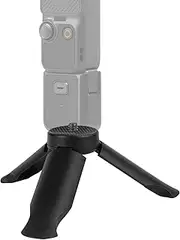 Geekria Mini Tripod for Action Camera, Desktop Tabletop Stand Compact, Portable Travel, Compatible with DJI Osmo Pocket 3, Action 5 Pro Camera (Black)