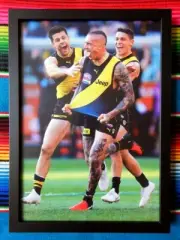 Framed 2019 RICHMOND TIGERS AFL Premiers Poster DUSTIN MARTIN - 62cm x 44.5cm