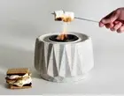 Terra Flame S’mores Roaster StoneCast Fire Bowl Smores Pit