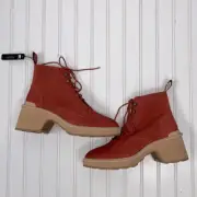 Sorel Hi-line tawny buff heel lace boots