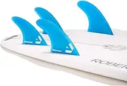 DORSAL Surfboard Fins Hexcore Quad Set (4) Honeycomb FUT Base Blue