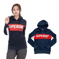 在飛比找momo購物網優惠-【Superdry】帽T 連帽 女版 拼接 長袖 上衣 Lo