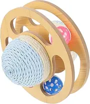 Cat Scratcher Interactive Stand Kitten Scratching Ball Durable Scratching Post for Exercise and Claw Maintenance Planet for Indoor Cats