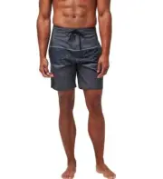 Travis Mathew OLO Boards Shorts Heather Black 32 NWT