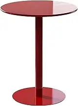 Round Bar Table, Height Modern Bistro Pub Table High Top Table Negotiation Side Table for Kitchen, Dining Room, Bistro, Cocktail, Small Space, Easy Assembly(40x50cm)