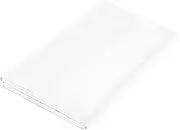 Whisper Organics, Bed Sheet - 100% Organic Cotton Flat Sheet - 500 Thread Count, Flat Sheet Only - GOTS Certified - Premium Quality Sheets, White Color (Twin XL)