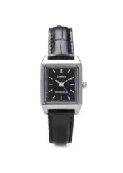 Casio Women's Watch Analog Leather Band LTP-V007L-1E - Classic Black Dial with