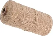 PartyKindom 1 Roll Natural Jute Twine String Thick for Crafts Present Wrapping Gardening Bouquets Holiday Decorations Durable Smooth Vintage Twine Ribbon