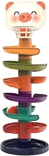 Rolling Ball Ramp Toy, Ball Ramp Kids Toy - Toddler Ball Ramp Toy | Early Education Ball Rolling Toy, 1-3 Years Old Stacking Track Ball Slide Game Rolling Ball Slide Tower for Boys