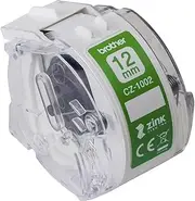 Brother CZ-1002 Full Colour Continuous Label Roll Tape Cassette, 12 mm Wide