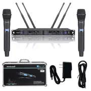Wireless UHF KTV Microphone System Dual Channel UHF Handheld Church Microphone