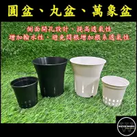 在飛比找蝦皮購物優惠-水模型園藝#黑/白圓盆 2號 3號 多肉植物 花草植物 塑膠