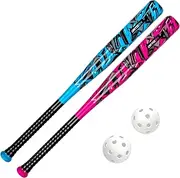 Bat & Ball Set - Graffiti Plastic Bat & Ball Homerun Set- David Ortiz Backyard Baseball Set for Youth, Kids, Teenagers, Adults