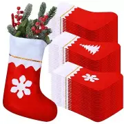 60 Pack Christmas Stocking 15 Inch Xmas Fireplace Santa Socks Xmas Stocking C...