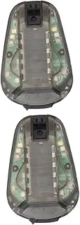 BESPORTBLE 2 Pcs Nylon Helmet Outdoor Signal Light Waterproof Multi-Mode Portable Design