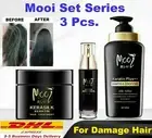 Set 3 Mooi Keratin Plus Shampoo + Conditioner +Treatment + OIL Restoration Hair