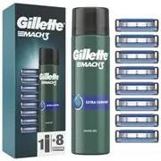 Gillette Gillette Mach3 Extra Comfort Shaving Gel Set (8 Pieces) - 200ml