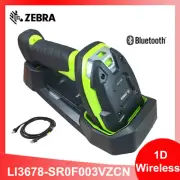 Zebra LI3678-SR0F003VZCN Wireless 1D USB Handheld Barcode Scanner w Cradle&Cable
