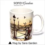 客製化 馬克杯 陶瓷杯 彩繪 威尼斯 湖畔 夕陽 SARA GARDEN