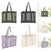 Mesh Shower Tote Bag Basket Portable for Swimming Bathroom Accessories