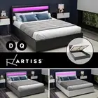 Artiss COLE Bed Frame Double Queen LED Gas Lift Beds Base