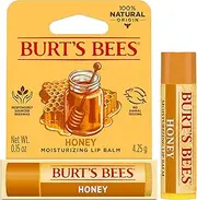 Burt's Bees 100% Natural Origin Moisturising Lip Balm, Honey with Beeswax, 1 Tube, 4.25g