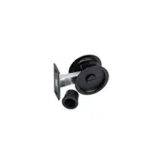 MANOVELLA Round Sliding Cavity Privacy Lock - 63mm - Matte Black