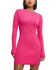 Good American Virgo Rib Mini Dress