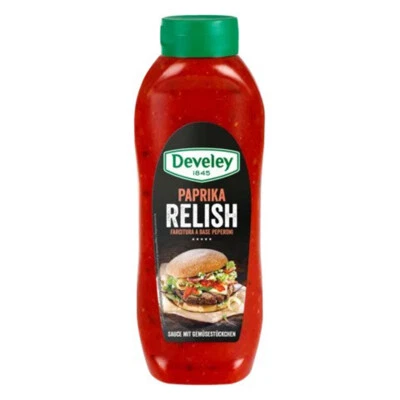 Develey Paprika Relish Sauce With Fine Gemüsestückchen 875ml