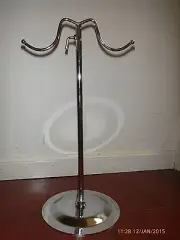 2 x New Handbag Shop display stand, bag stand or scarf stand - chrome plated