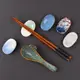 日式陶瓷筷子架托創意放筷子的架子托酒店餐廳家用勺筷托筷枕餐具