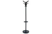 Alba Brio Coat Rack 1750x350x350mm Jackets Hats Caps Umbrellas Black